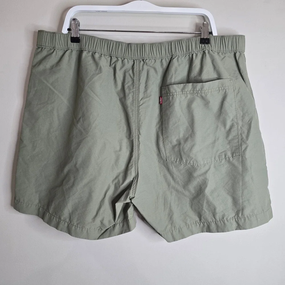 Levis XX Chino Easy Shorts Mens‎ XXL Olive Green Elastic Waist A7366-0020
